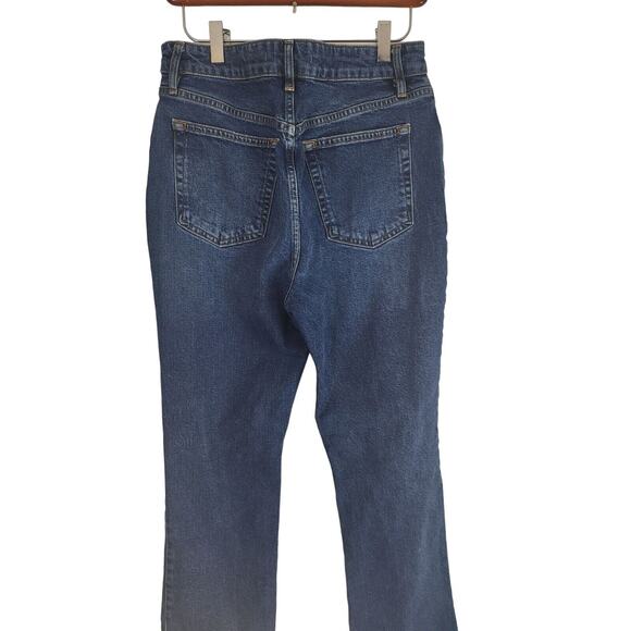 We The Free Button Fly Jeans 31 Womens High Rise Slit Leg Raw Hem Boho - Picture 8 of 11